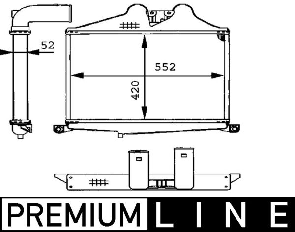 Mahle Original Interkoeler CI 89 000P