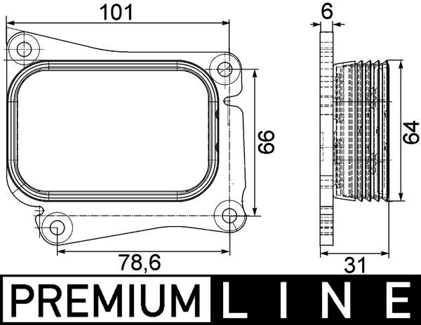 Mahle Original Oliekoeler motorolie CLC 111 000P