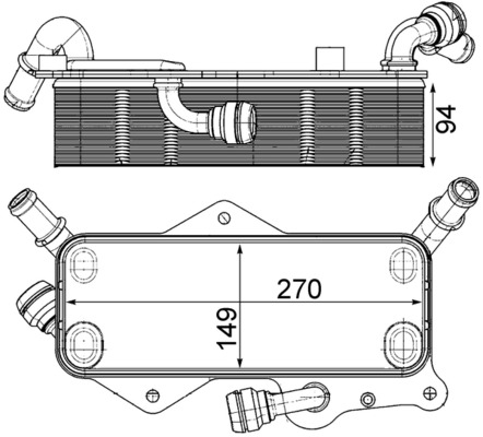 Mahle Original Oliekoeler motorolie CLC 218 000P