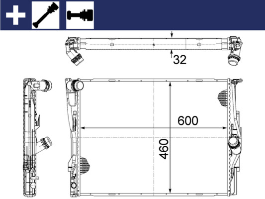 Mahle Original Radiateur CR 1087 000S