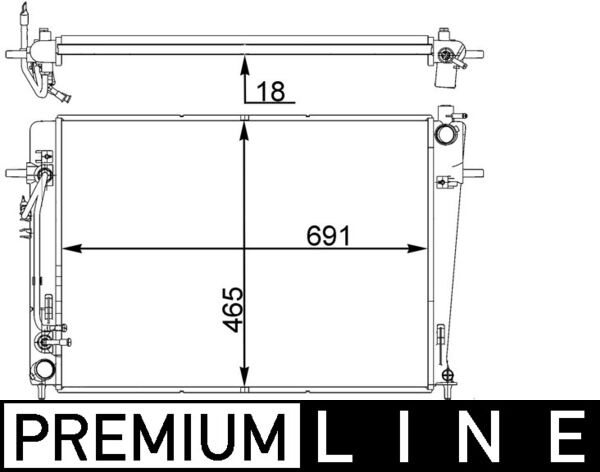 Mahle Original Radiateur CR 1403 000P