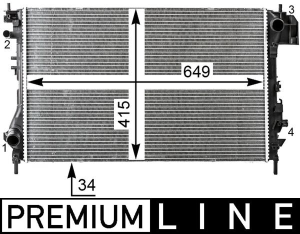 Mahle Original Radiateur CR 16 000P