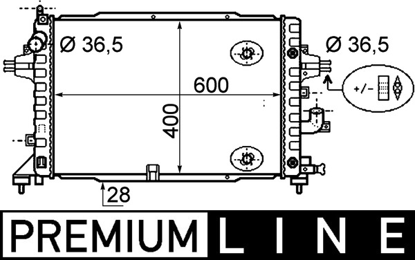 Mahle Original Radiateur CR 1858 000P