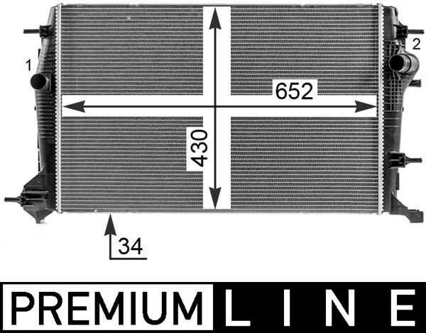 Mahle Original Radiateur CR 25 000P