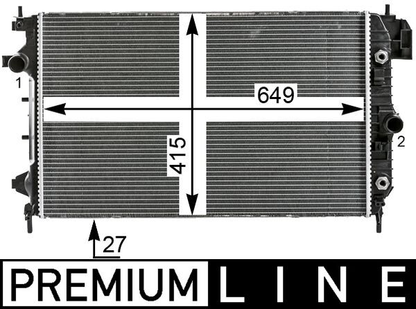 Mahle Original Radiateur CR 27 000P