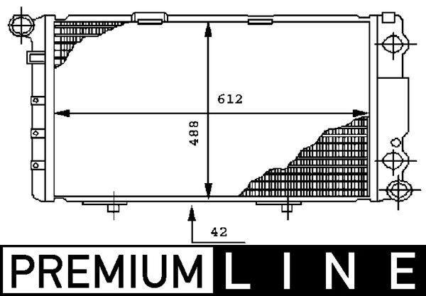 Mahle Original Radiateur CR 282 000P