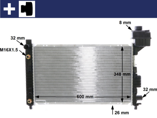 Mahle Original Radiateur CR 323 000S