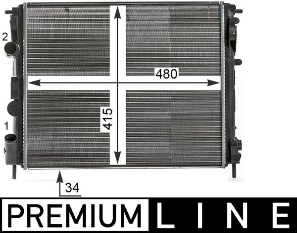 Mahle Original Radiateur CR 35 000P