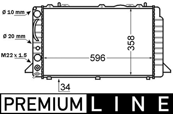 Mahle Original Radiateur CR 396 000P