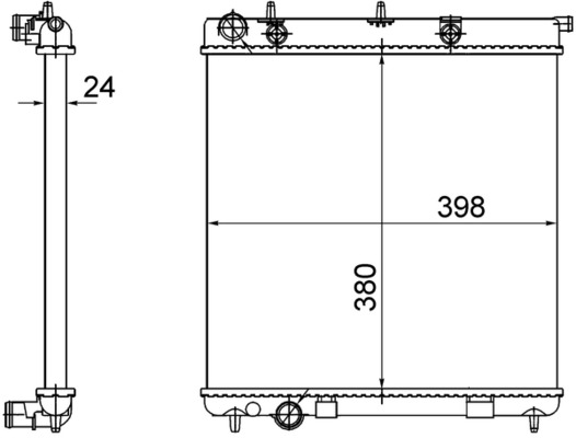 Mahle Original Radiateur CR 558 001S