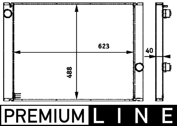 Mahle Original Radiateur CR 582 000P