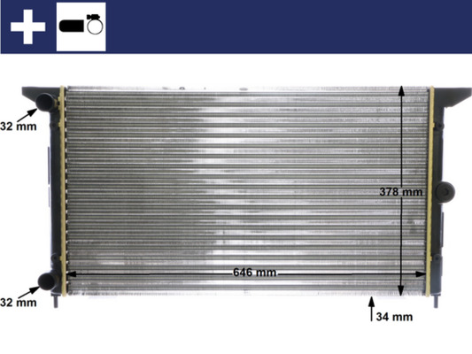 Mahle Original Radiateur CR 607 000S