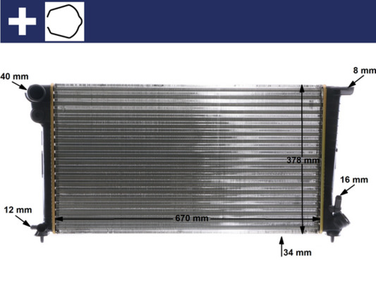 Mahle Original Radiateur CR 624 000S