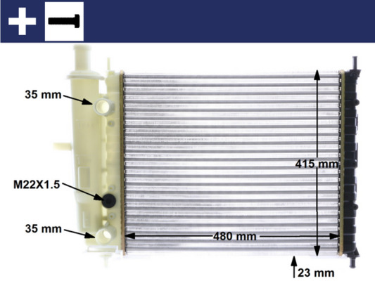 Mahle Original Radiateur CR 630 000S