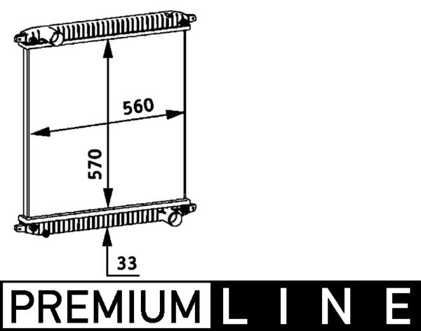 Mahle Original Radiateur CR 703 000P