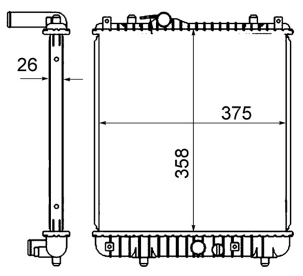 Mahle Original Radiateur CR 836 000S