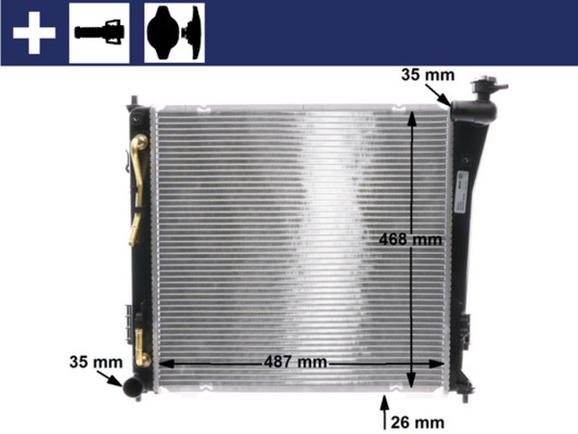 Mahle Original Radiateur CR 847 000S