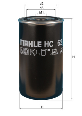Mahle Original Filter/oliezeef automaatbak HC 62