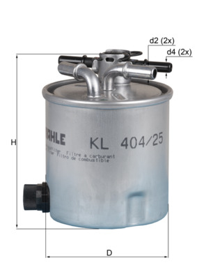 Mahle Original Brandstoffilter KL 404/25