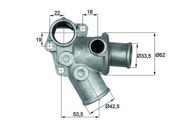 Mahle Original Thermostaat TI 73 80D