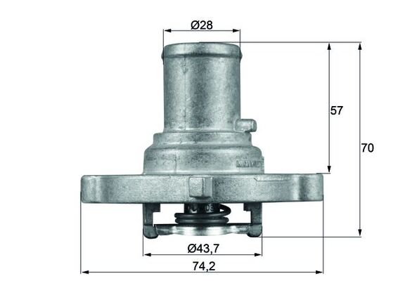 Mahle Original Thermostaat TI 122 87D