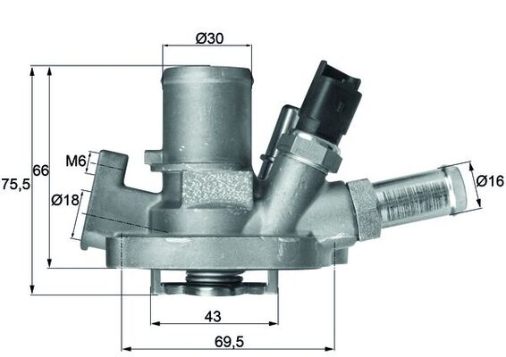 Mahle Original Thermostaat TI 151 80