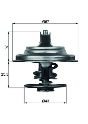 Mahle Original Thermostaat TX 23 83D