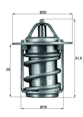 Mahle Original Thermostaat TX 6 83