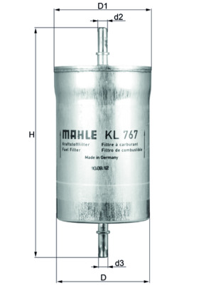 Mahle Original Brandstoffilter KL 767