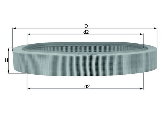 Mahle Original Luchtfilter LX 638