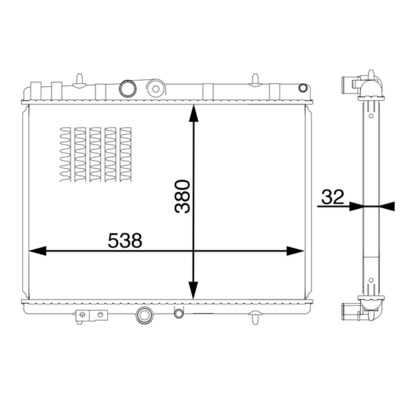 Mahle Original Radiateur CR 1598 000S