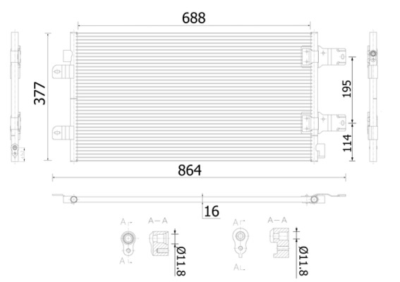 Mahle Original Airco condensor AC 906 000S