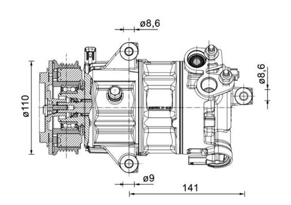 Mahle Original Airco compressor ACP 1491 000P