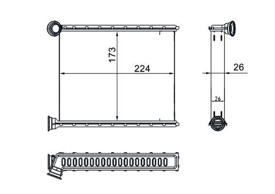 Mahle Original Kachelradiateur AH 270 000S