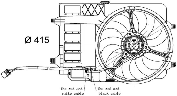 Mahle Original Ventilatorwiel-motorkoeling CFF 30 000S