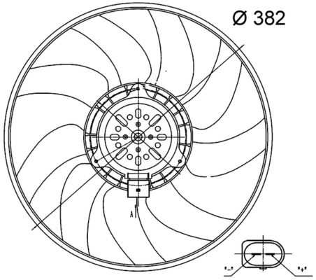 Mahle Original Ventilatorwiel-motorkoeling CFF 32 000S