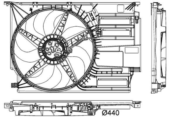 Mahle Original Ventilatorwiel-motorkoeling CFF 403 000P