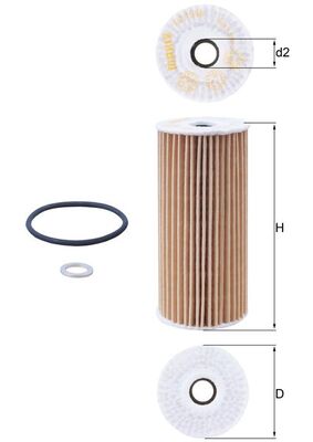 Mahle Original Oliefilter OX 1048D