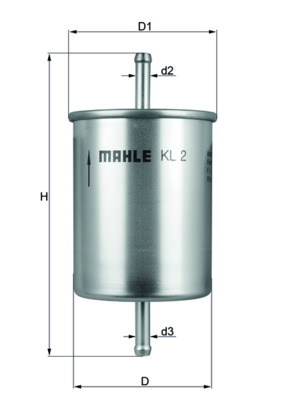 Mahle Original Brandstoffilter KL 2