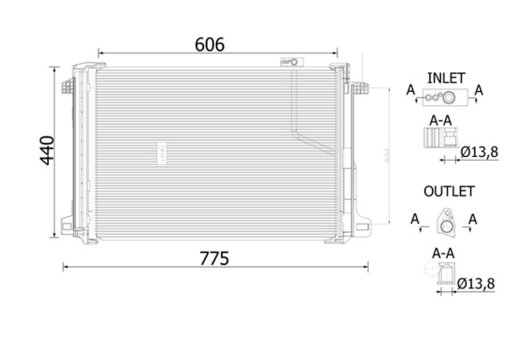 Mahle Original Airco condensor AC 786 000S