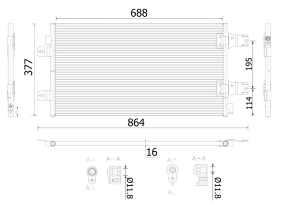 Mahle Original Airco condensor AC 906 000S