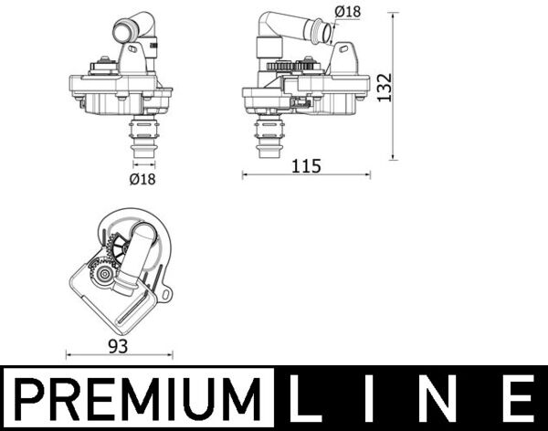 Mahle Original Airco magneetklep AVS 8 000P