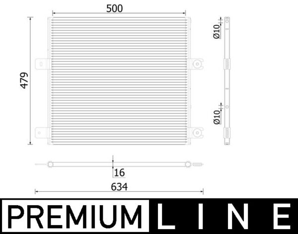 Mahle Original Airco condensor AC 75 000P