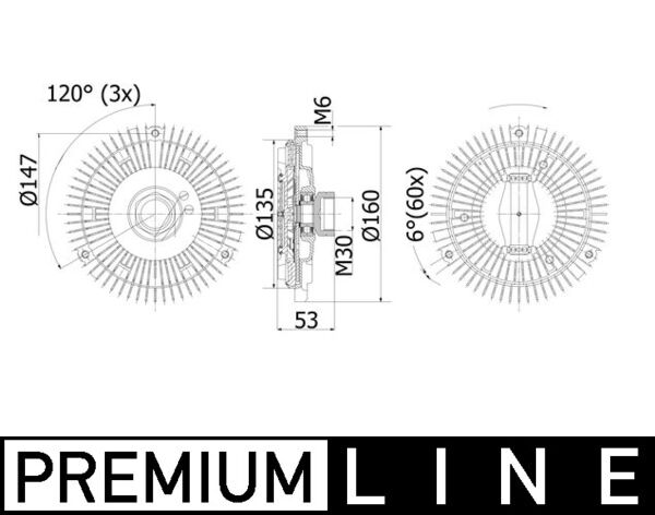 Mahle Original Visco-koppeling CFC 76 001P