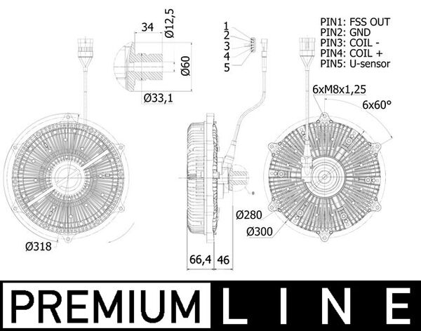 Mahle Original Visco-koppeling CFC 236 000P