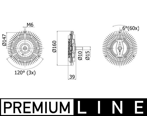 Mahle Original Visco-koppeling CFC 264 000P