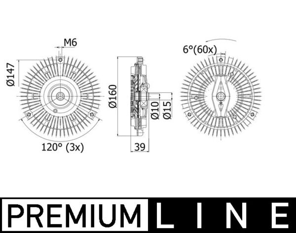 Mahle Original Visco-koppeling CFC 265 000P