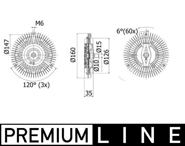 Mahle Original Visco-koppeling CFC 266 000P