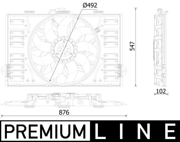 Mahle Original Ventilatorwiel-motorkoeling CFF 545 000P