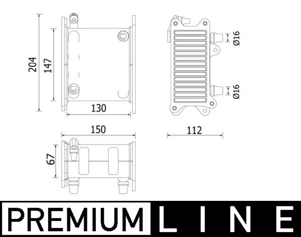 Mahle Original Interkoeler CI 223 000P